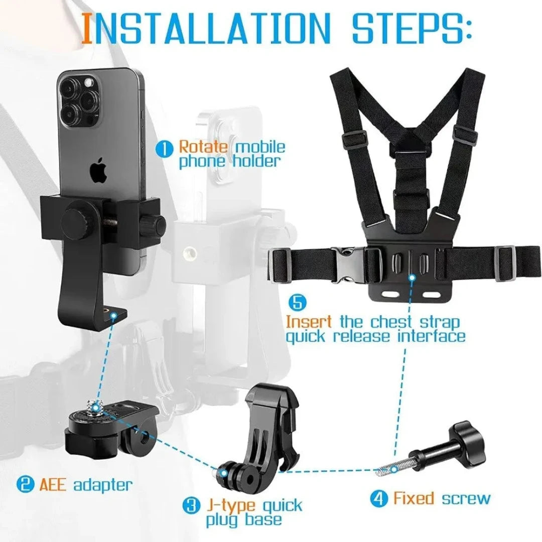 Chest Strap Phone Holder